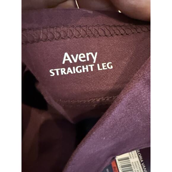 Gloria Vanderbilt Women Red Avery Straight Leg High Rise Stretch Jeans 8 NWT NEW - Picture 8 of 12